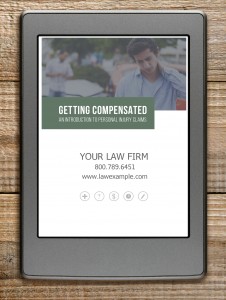 Personal Injury lawyers can customize "Getting Compensated" and offer it to their visitors and clients.